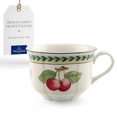 Produktbild von Villeroy & Boch – French Garden Fleurence Tasse, Spülmaschinenfest, Mikrowellensicher, Kaffeetasse Für Milchkaffee, Kaffeebecher, Heißgetränkebecher,