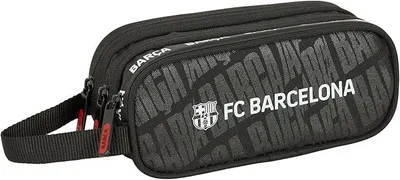 Produktbild von F. C. Barcelona Federmäppchen mit 3 Reißverschlüssen, für Kinder, ideal für Kinder von 5 bis 14 Jahren, bequem und vielseitig, 21 x 7 x 8,5 cm