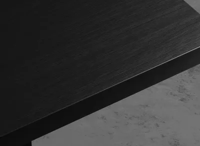 Produktbild von Bistrotisch 120x70 cm | Dunkle Holzoptik | Gusseisen Gestell