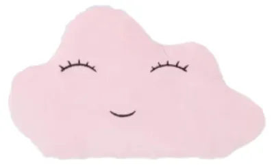 Imagen del producto de Cojín infantil con forma de nube, 22 x 7 x 33 cm (rosa)