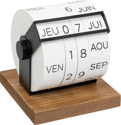 Produktbild von Kalender be vintage h.15cm holz  - Atmosphera créateur d'intérieur