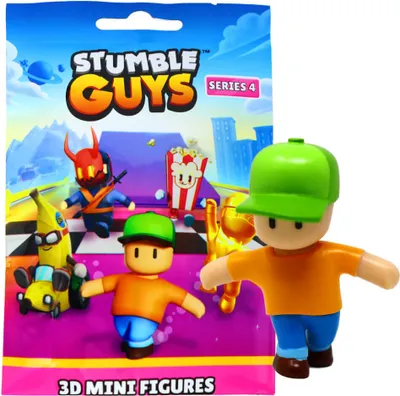 Produktbild von Stumble Guys 3D Sammelfiguren Serie 4 - Chrome - Figur 1. Mr Stumble