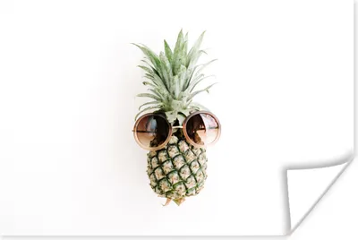 Produktbild von MuchoWow® Poster Ananas - Sonnenbrille - Tropisch 60x40 cm - Schlafzimmerdekoration