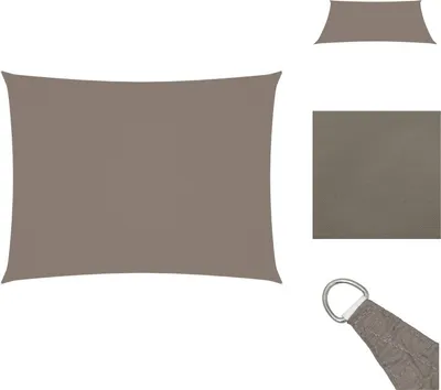 Produktbild von vidaXL Sonnensegel Oxford-Gewebe Rechteckig 2x3,5 m Taupe - Sonnenschirme & Sonnenschutze