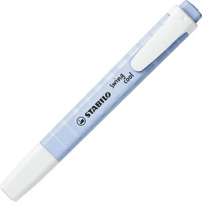 Obrázek produktu pro STABILO swing cool Pastel, 1 kusů, Modrá, Rozšířený hrot, Modrá, Bílá, Cloudy blue, Obdélník