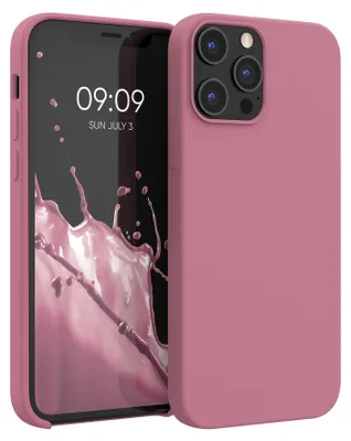 Produktbild von kwmobile Handyhülle für iPhone 12 Pro Max Hülle, für iPhone 12 Pro Max Case - Hülle Silikon - kabelloses Laden - Dark Rose