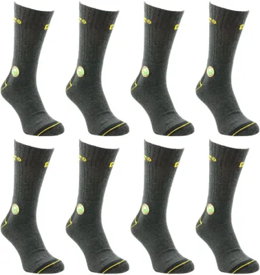 Produktbild von 8 Paar CAT Caterpillar Work Arbeitssocken - Farbe: grau/weiß/schwarz - Größe: 41-45