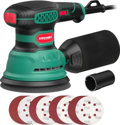 Produktbild von HYCHIKA Exzenterschleifer 300W, 6 Geschw. 12000 OPM.
