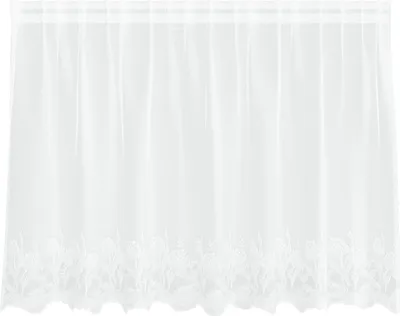 Obrázek produktu pro vidaXL Krajková záclona se závěsy Bílá 200 x 120 cm Polyester