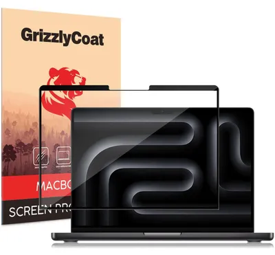 Produktbild von GrizzlyCoat Premium Schutzfolie für MacBook Pro 16 Zoll (2021-2026) – Kompatibel mit Hüllen
