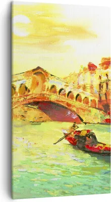 Produktbild von Bild auf Leinwand - Leinwandbild - Venedig Gondel - 45x80cm - Wand Bild - Wanddeko - Wandbilder - Leinwanddruck - Bilder - Kunstdruck - Wanddekoration - Leinwand bilder - Wandkunst - PA45x80-3841