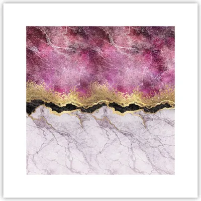 Produktbild von Poster - Poster ohne Rahmen - Rosa golden Hintergrund - 30x30 cm - Wand Bild - Wanddeko - Wandbilder - Kunstposter - Wandposter - Bilder - Kunstdruck - Wanddekoration - Wandbild - P2XAC30x30-5038