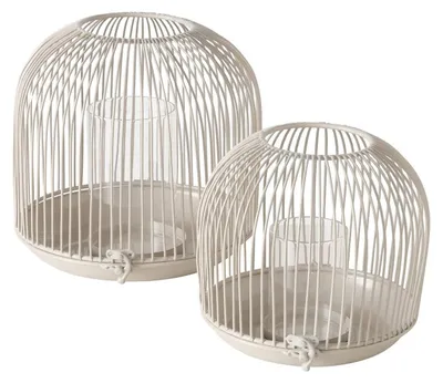 Produktbild von Metalllaternen JUSTINE, beige, 2er-Set