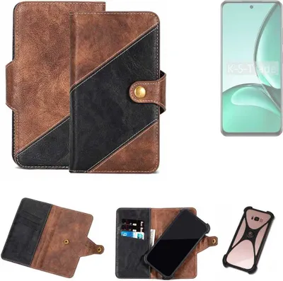 Produktbild von K-S-Trade Handyhülle Schutzhülle Bookstyle Case kompatibel mit Realme V60s Klapphülle Cover Hülle Schutztasche 1x