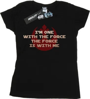 Produktbild von Star Wars - "Rogue One I'm One With The Force" T-Shirt für Damen BI40048 (L) (Schwarz)