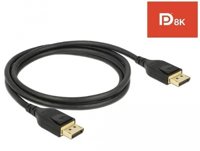Produktbild von DeLOCK 85658, 1 m, DisplayPort, DisplayPort, Männlich, Männlich, 7680 x 4320 Pixel