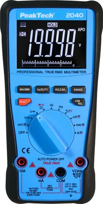 Immagine prodotto di Multimetro digitale PeakTech P2040 20000 conteggi 1000V True RMS USB