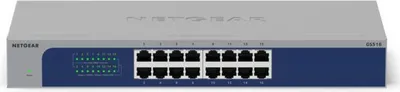 Produktbild von NETGEAR GS516-300EUS Unmanaged Gigabit-Switch mit 16 Ports – flexibel als Desktop oder Rack-Einbau
