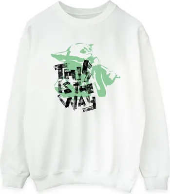 Produktbild von Star Wars - "The Mandalorian This Is The Way" Sweatshirt für Damen BI39499 (XL) (Weiß)
