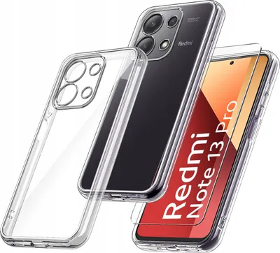 Immagine prodotto di Custodia per Xiaomi Redmi Note 13 Pro 4G RINFORZATA 360° CLEAR + Vetro 9H