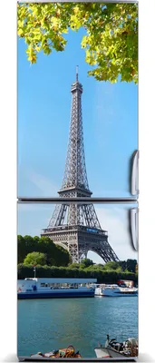 Imagen del producto de Decoración para nevera Tulup: Alfombrilla magnética, 70 cm x 190 cm. Imán para nevera con diseño de la Torre Eiffel