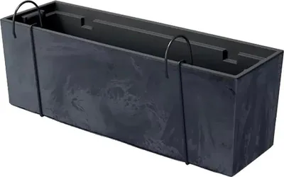 Produktbild von Prosperplast Urbi Case Beton Effect W Collection 58x18x19.5 Cm Blumentopf Schwarz Schwarz One Size