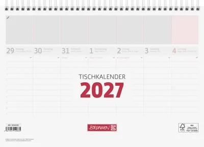 Produktbild von 2027 BRUNNEN Tischkalender A41S/1W