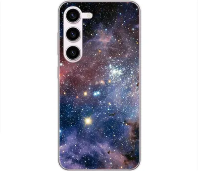 Produktbild von König Design Hülle kompatibel mit Samsung Galaxy S23 Plus Kunststoff Soft Handyhülle - Handy Case Universum