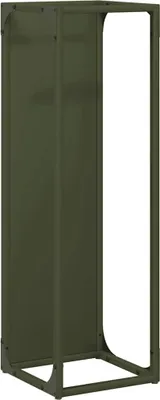 Productafbeelding van Brandhoutrek 25x25x80 cm koudgewalst staal olijfgroen