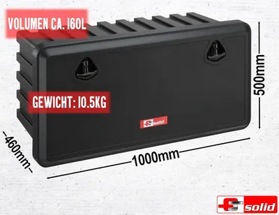 Imagen del producto de Caja para el chasis (1000 x 500 x 460)Caja de almacenamientoCaja para remolqueCaja para camiónCaja de sujeciónCaja para el sueloCaja de herramientasCaja de almacenamiento