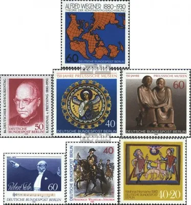Produktbild von Briefmarken Berlin (West) 1980 Mi 616,624,625-626,627, 628,633 (kompl.Ausg.) gestempelt Wegener