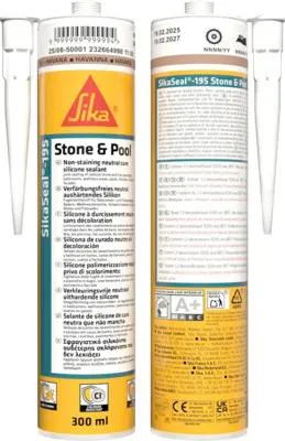 Produktbild von SikaSeal®-195 Stone & Pool 1K Silikon Dichtstoff jurabeige 300 ml