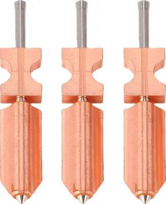 Zdjęcie produktu dla 3 SZTUK 0.4MM Dysza Hotend Pasująca do drukarki 3D Flashforge AD5X Hartowana stal Wszystkie metalowe, szybko odłączane dysze