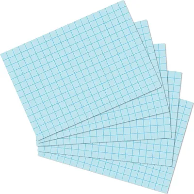 Productafbeelding van Herlitz 300002848, Herlitz memokaarten, DIN A6, geruit, blauw