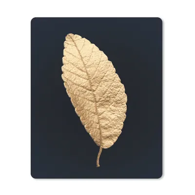 Produktbild von MuchoWow® Mauspad Mousepad Schwarz und Gold - Blätter - Schwarz - Pflanzen - Luxus 30x40 cm - Mousepads - Maus Mat - Pad - Mausunterlage - Mausmatten