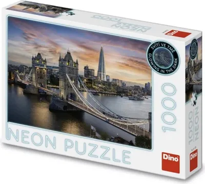 Zdjęcie produktu dla Puzzle 1000 Zmierzch nad Tower Bridge neon