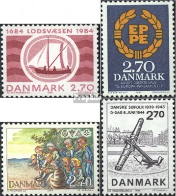 Produktbild von Briefmarken Dänemark 1984 Mi 803,804,805,808 (kompl.Ausg.) gestempelt Lotsendienst