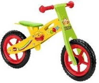 Produktbild von Winnie Puuh Kinderlaufrad, Lernrad mit Rädern, 12" aus EVA - für 3-6 Jahre, Holz-Sattel und Lenker
