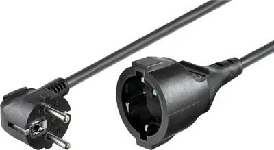 Produktbild von goobay Verlängerungskabel (Schukostecker auf Schukobuchse) 10m schwarz, 93095