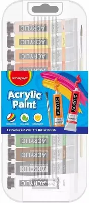 Obrázek produktu pro Akrylové barvy 12 x 12 ml – Keyroad