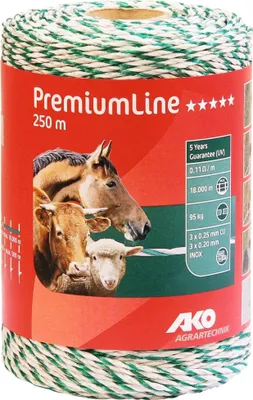 Zdjęcie produktu dla Przewód wielożyłowy Kerbl Premium, 250 m, biało-zielony, 3xCu 0,25 + 3xNi 0,20