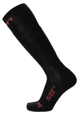 Produktbild von UYN Damen Ski Comfort One Socken - Black/Pink, Größe:39-40