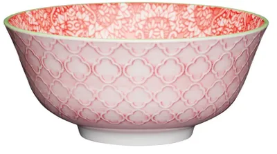 Produktbild von Kitchencraft Keramikschale Mit Viktorianischem Druck Rosa Rosa One Size