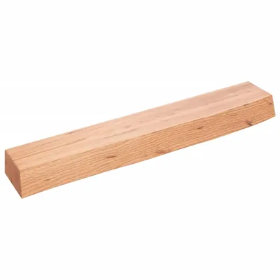 Image de Étagère murale marron clair 60x10x6 cm bois chêne massif traité