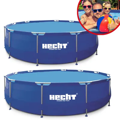 Produktbild von HECHT 3690 Metall Frame Pool Gartenpool | 360 x 76 cm | 6125 Liter | 2 x 32 mm Ø-Pumpenanschluss