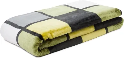 Produktbild von Kuscheldecke 100% Polyester Karo-Motiv "Antigua" 150 x 200 cm - Grün/Anthrazit/Weiß (80)