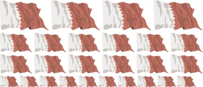 Produktbild von Mini Aufkleber Set - Pack wehend - 4x 51x31mm+ 12x 33x20mm + 10x 20x12mm- selbstklebender Sticker - Qatar - Flagge / Banner / Standarte fürs Auto, Büro, zu Hause und die Schule - Set of 26