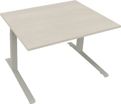 Produktbild von Sitz-/Stehtisch Kufe Doppels. Quad. B1200xT900xH645-1275 si/Akazie
