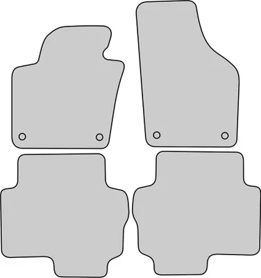 Produktbild von Luxury-line Auto Fussmatten passend für VW Sharan 2 Seat Alhambra 2 2010-2022, Bandeinfassung:Schwarz