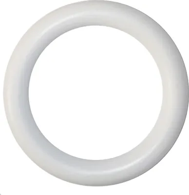 Obrázok produktu pre Plastový krúžok s háčikom, biely (10ks)